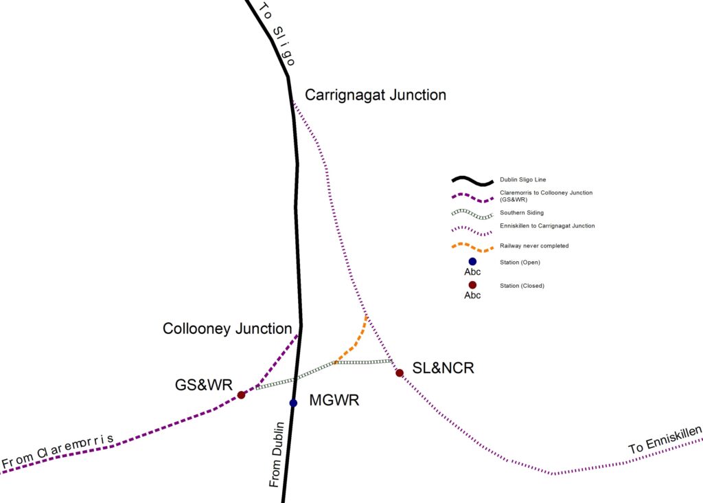 Collooney Railway Map Copyright Ewan Duffy 2023